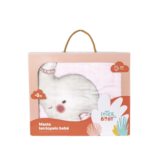 Interbaby Kuscheldecke Elefant rosa Decke Interbaby   