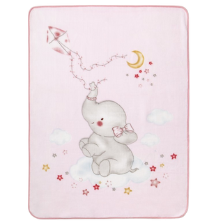 Interbaby Kuscheldecke Elefant rosa Decke Interbaby   