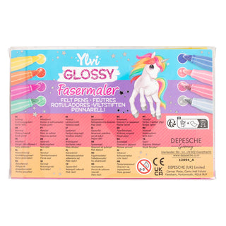 Ylvi Glossy Filzstifte Set  Depesche   