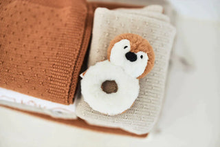 Rassel Pinguin - Caramel Babyrasseln Jollein   