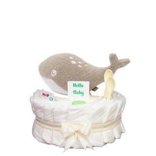 Windeltorte Jollein - Deepsea - Wal Neutrale Windeltorten Jasmico by Windeltortenfee
