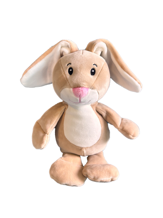 Windeltorte 3 Etagen kleiner Hase in beige Neutrale Windeltorten Jasmico by Windeltortenfee