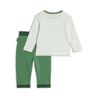 Baby Set Shirt und Hose in grün Set Langarm-Shirt und Hose Jasmico   