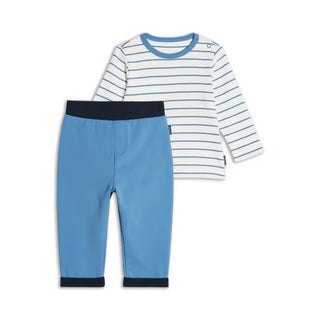 Baby Set Shirt und Hose in blau Set Langarm-Shirt und Hose Jasmico   