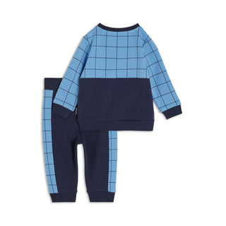 Baby Set Sweat in blau Set Langarm-Shirt und Hose Jasmico   