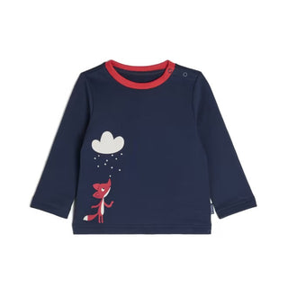 Baby Sweatshirt in blau Gr: 80/86 Langarm-Shirt Jasmico   