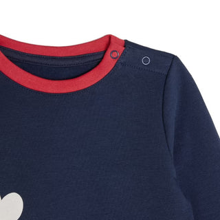 Baby Sweatshirt in blau Gr: 80/86 Langarm-Shirt Jasmico   