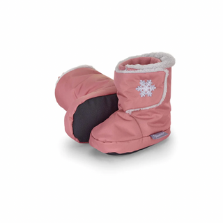 Babyschuhe aus Funktionsmaterial mit Schneeflocke rosa Schuhe Sterntaler   